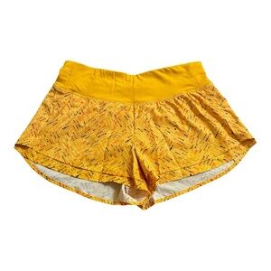 Calia Yellow Patterned Women's running Shorts size medium